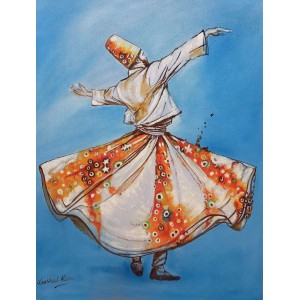 Naushad Alam, 18 x 24 Inch, Oil on Canvas, Figurative Painting, AC-NAL-210